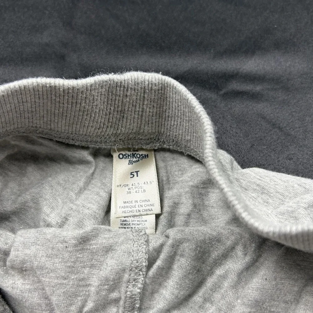 OshKosh B'gosh Girls Gray Elastic Waist Shorts Size 5T Casual Kids Shorts